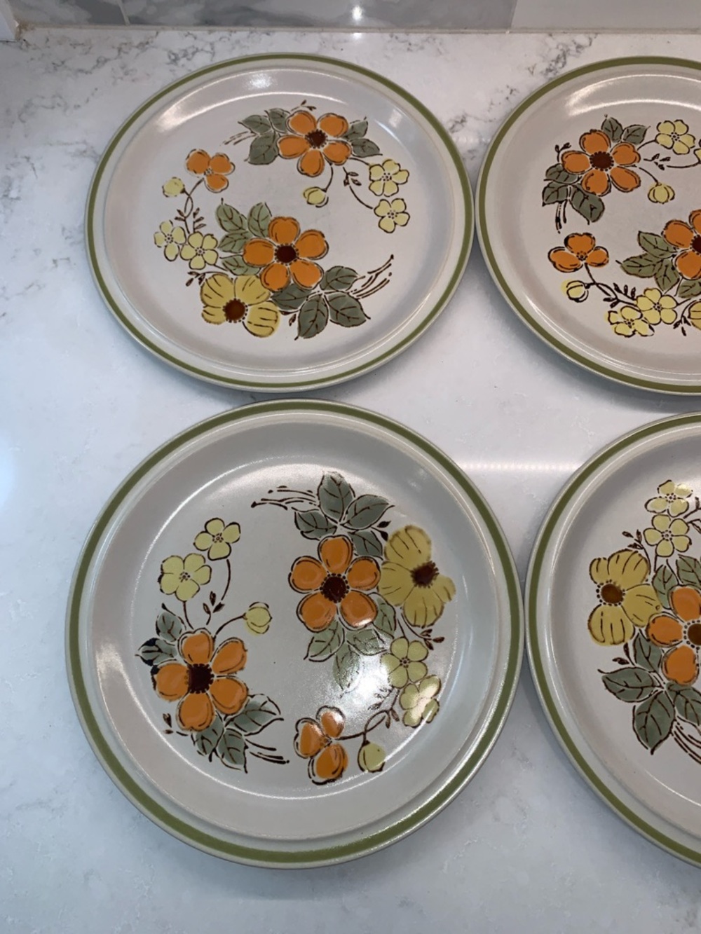 MCM Vintage Harvest Collection Floral Ceramic Dinner Plates Set - Picture 4 of 7